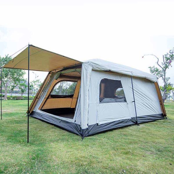 Oversize Automatic Family Cabin Tent with Porch