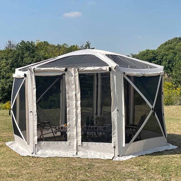 Automatic Hexagonal Screen House Gazebo Tent