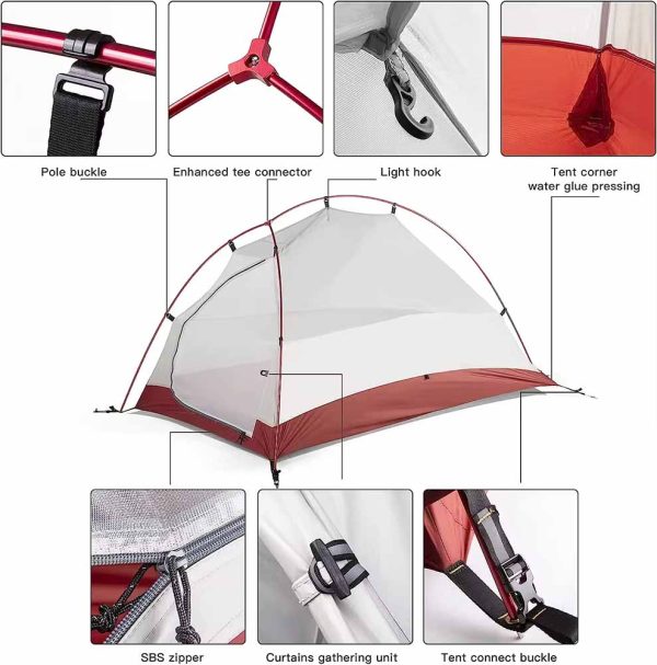 1-2 Person Ultralight Backpacking Tent