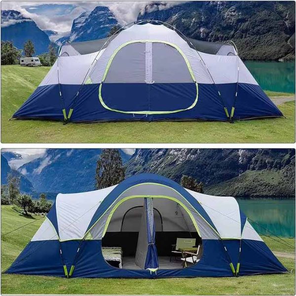 Double Rooms Pop-up Camping Tent