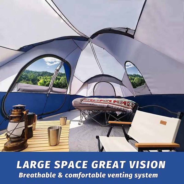 Double Rooms Pop-up Camping Tent