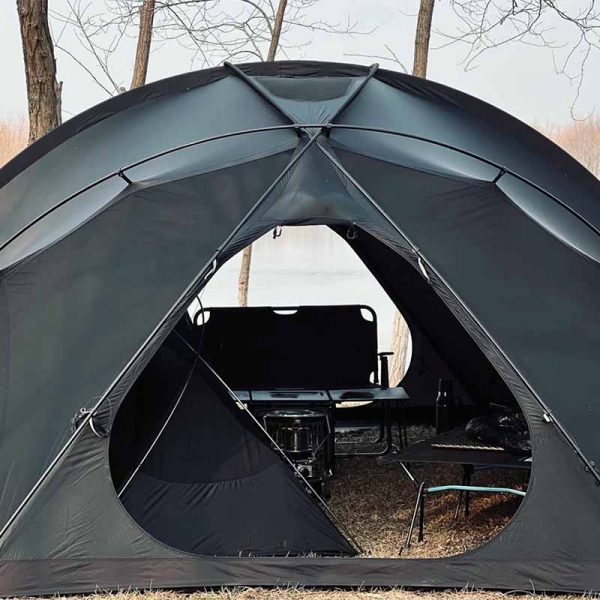 Igloo-Shaped Dome Tent with 2 Top Screen Windows