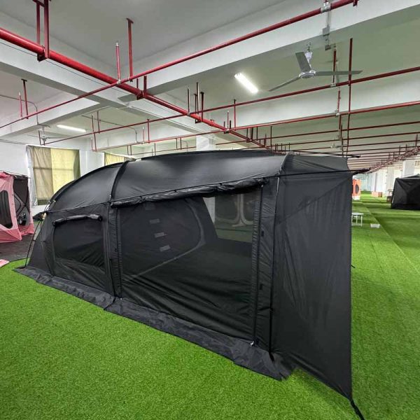 Black Camping Tunnel Tent