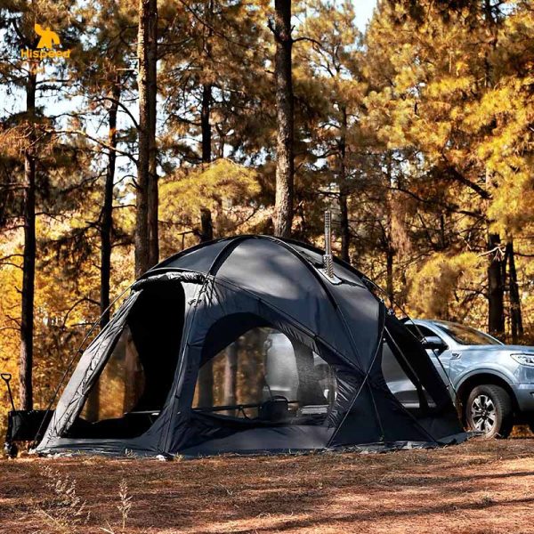 Hemispherical Dome Tent with Chimney Hole