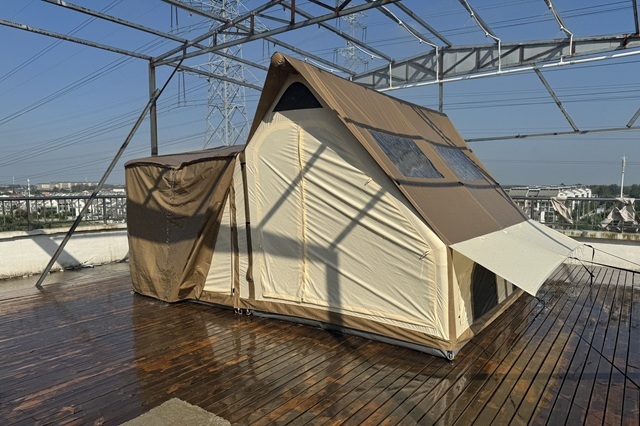 Professional quality and inspection area for outdoor gear manufacturing.