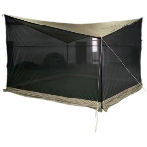Large waterproof screen house tent with detachable mosquito mesh walls for camping and outdoor recreation