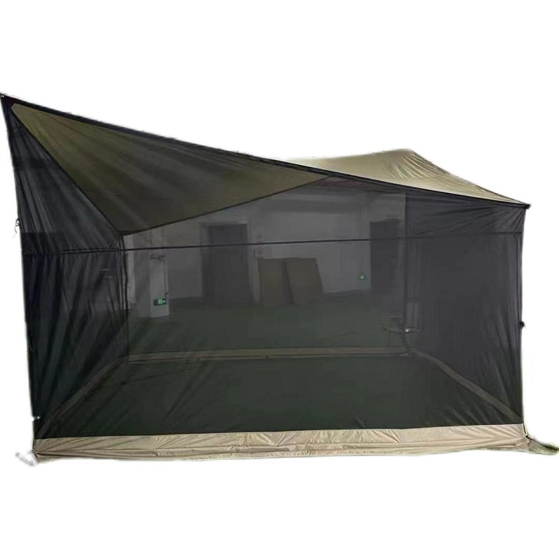 Outdoor screen house canopy tent with removable mosquito net and waterproof sun shelter design