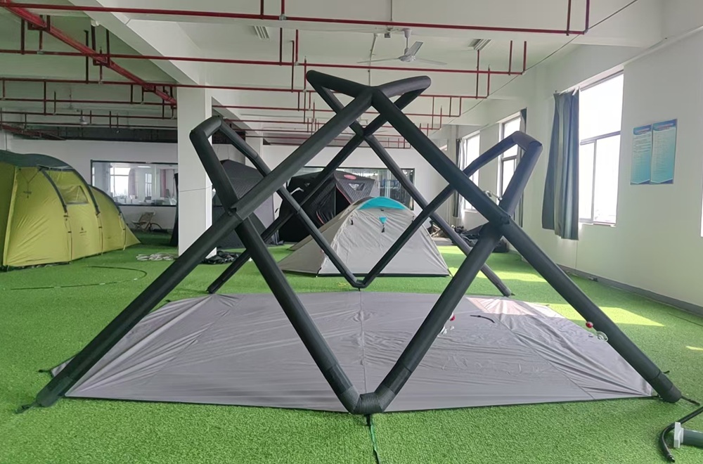 Optimized tent sample structure after design improvements during prototype development