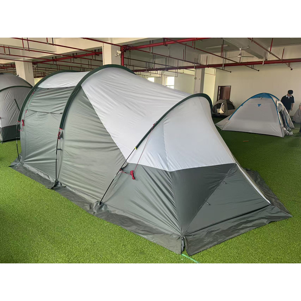 NC-FT-0063 large family camping tent front view