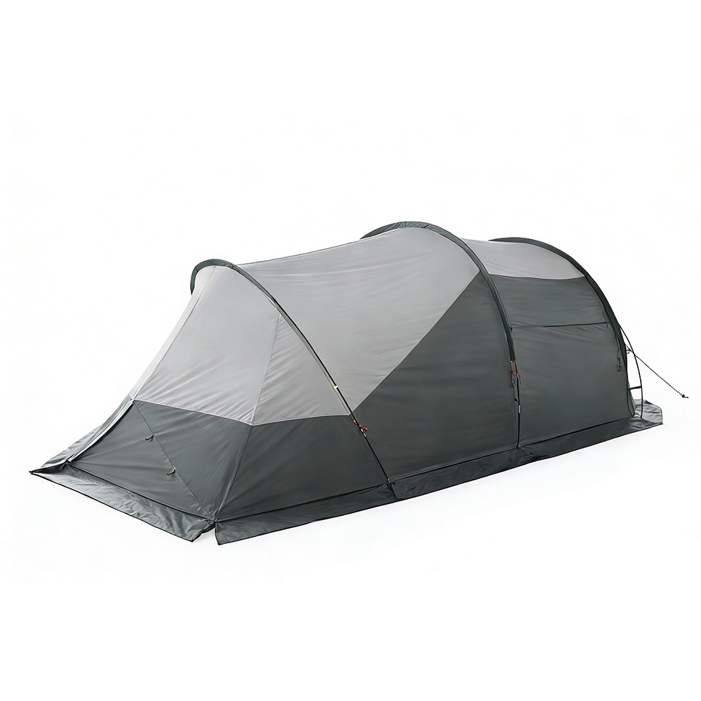 NC-FT-0063 family tunnel camping tent with one bedroom and living room design