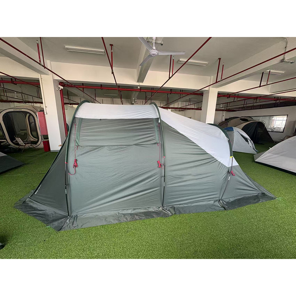 NC-FT-0063 large family camping tent side profile
