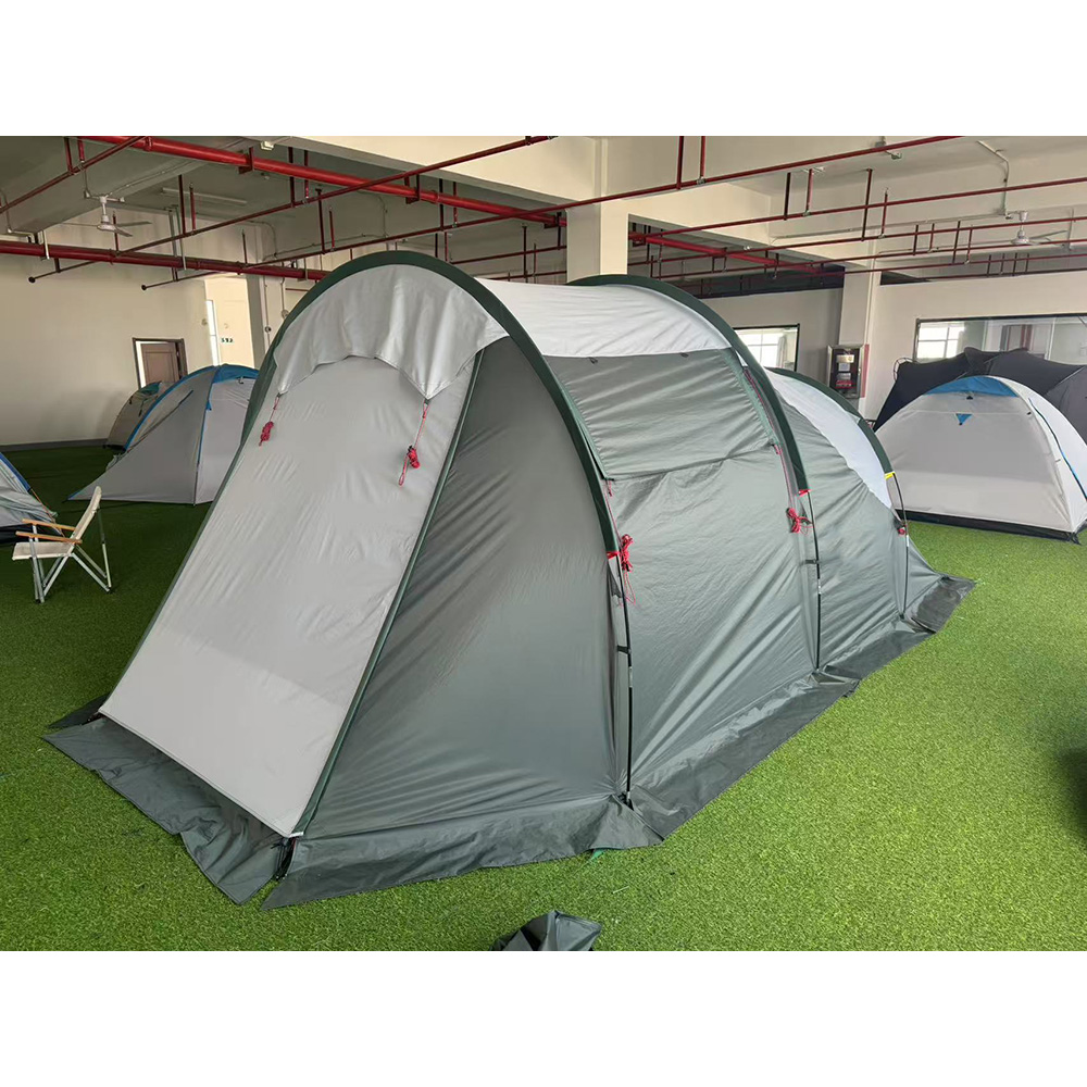 NC-FT-0063 waterproof family tunnel tent rear view