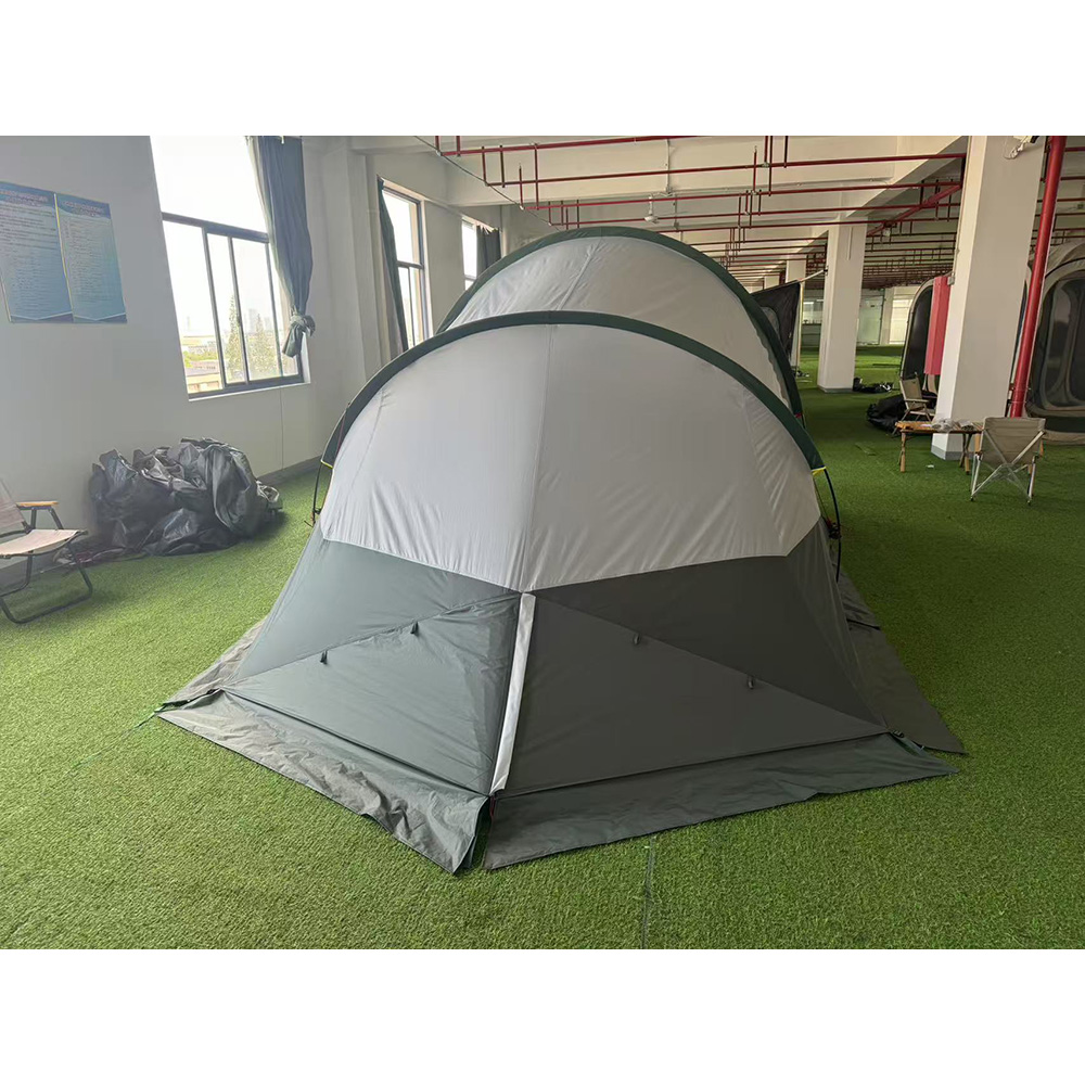 NC-FT-0063 windproof tunnel camping tent back view