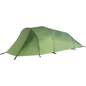 Lightweight silnylon tunnel backpacking tent with aluminum poles