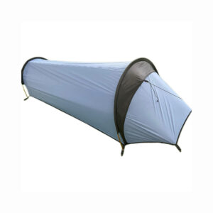 Ultralight 1-person bivy tent with tunnel structure for backpacking and hiking