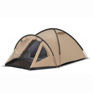 Waterproof cotton canvas camping tent with double-layer structure and aluminum poles for outdoor camping