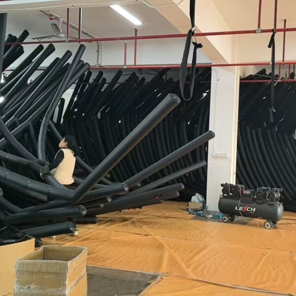 TPU inflatable air tubes prepared for inflatable tent manufacturing